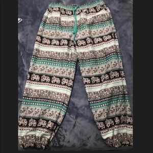 Girl Pants Elephants print